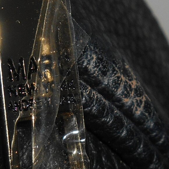 MARC NEW YORK ROUND CROSSBODY/SHOULDER BAG BLK & GOLD TONE HARDWARE FAUX LEATHER - Picture 13 of 16